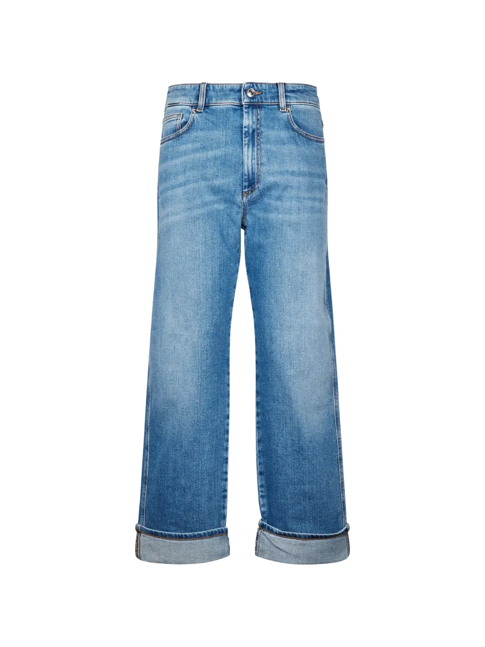 Sportmax turn-up cuff jeans - Blau