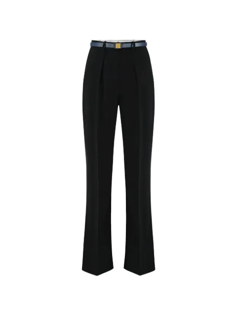 Elisabetta Franchi pantalon ample à taille ceinturée