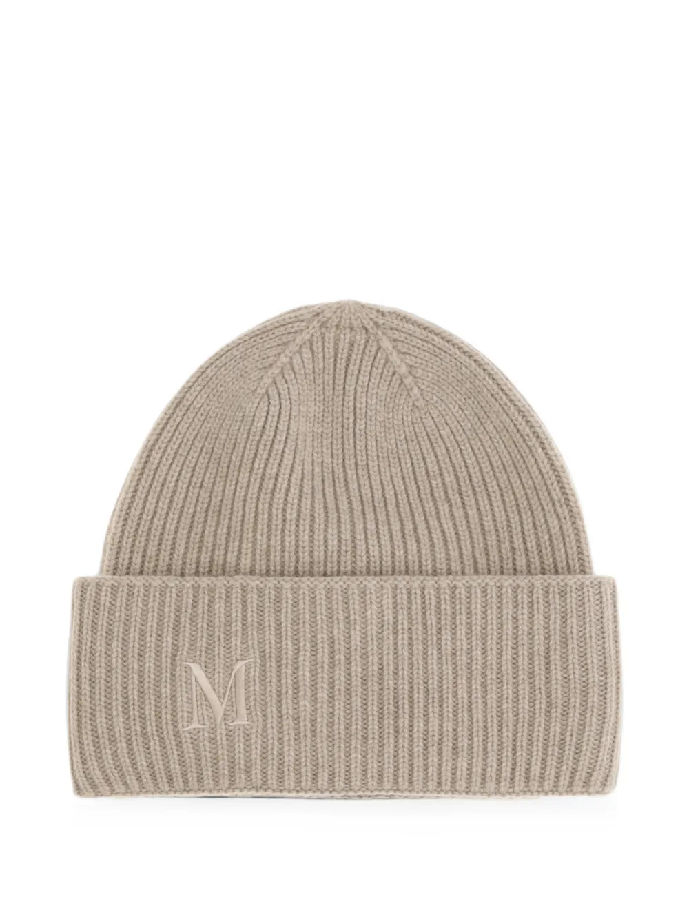 Max Mara ribbed-knit cashmere beanie hat