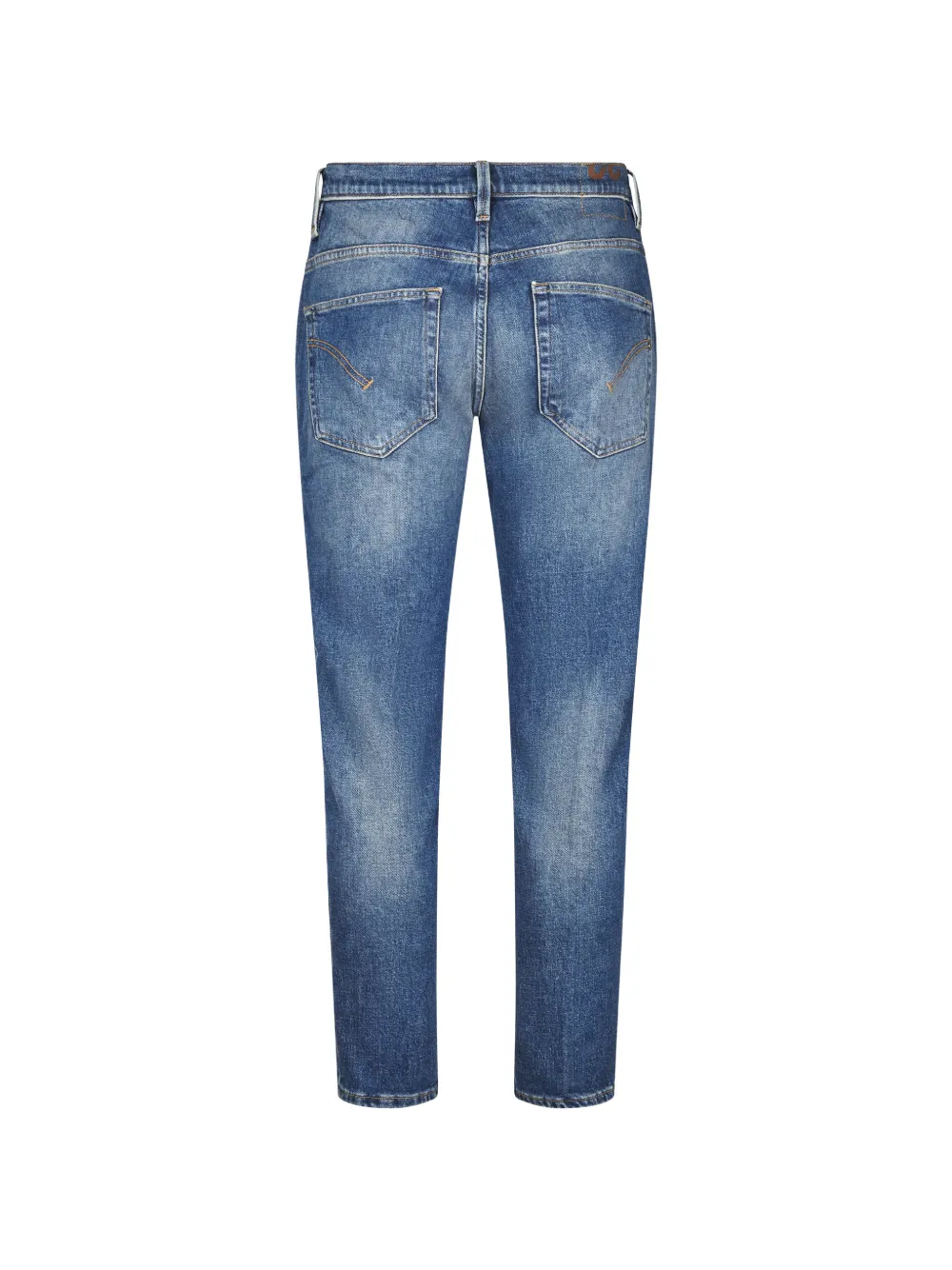 DONDUP Jeans met vervaagd effect en logopatch Blauw