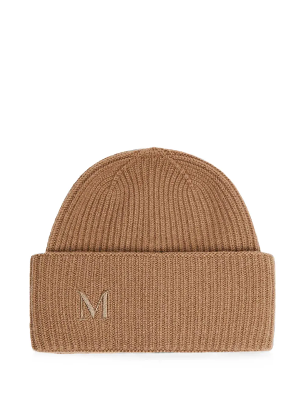 Max Mara ribbed cashmere beanie - camel - Marrone
