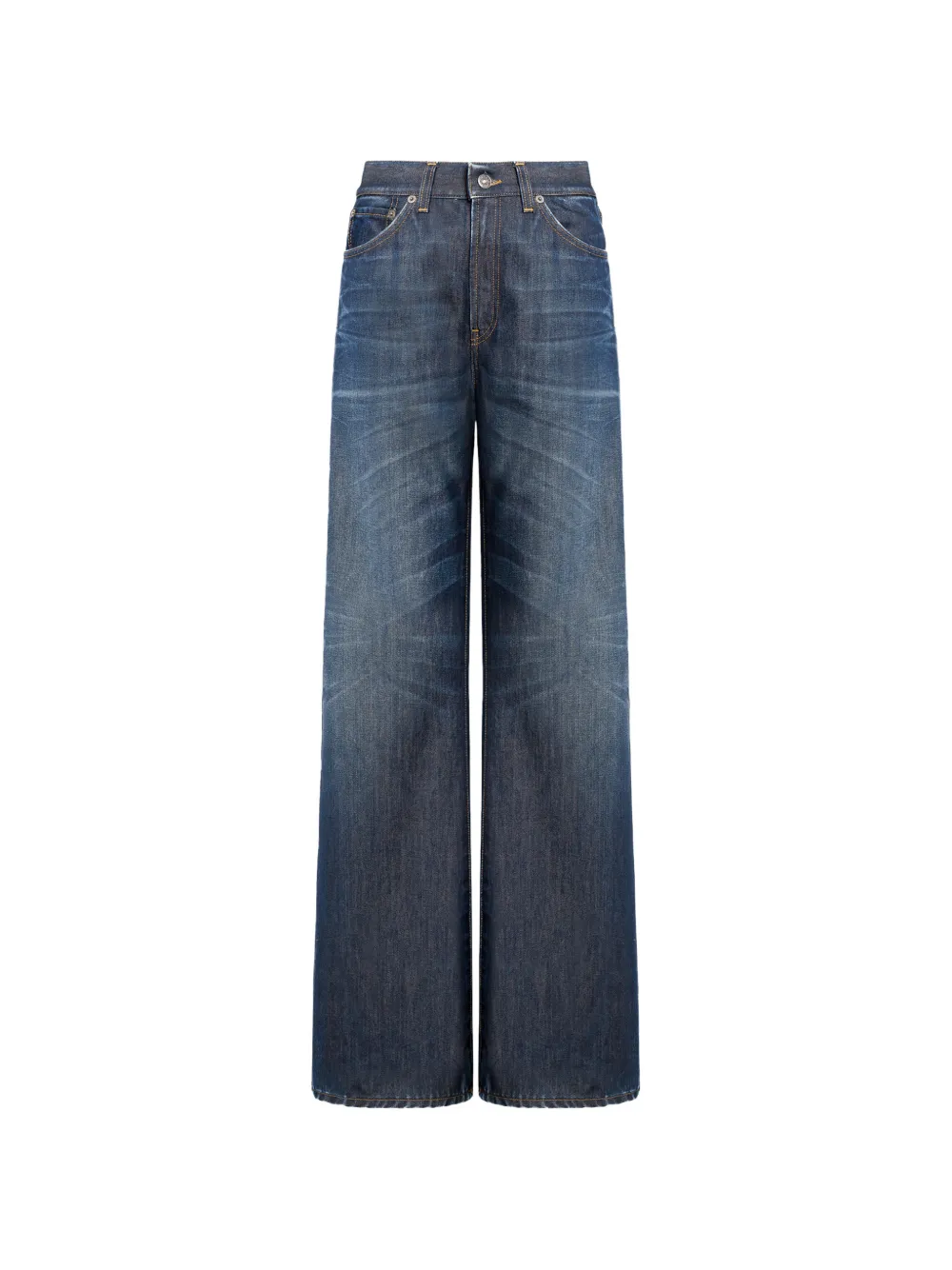 DONDUP Amber faded wide-leg jeans - Blu