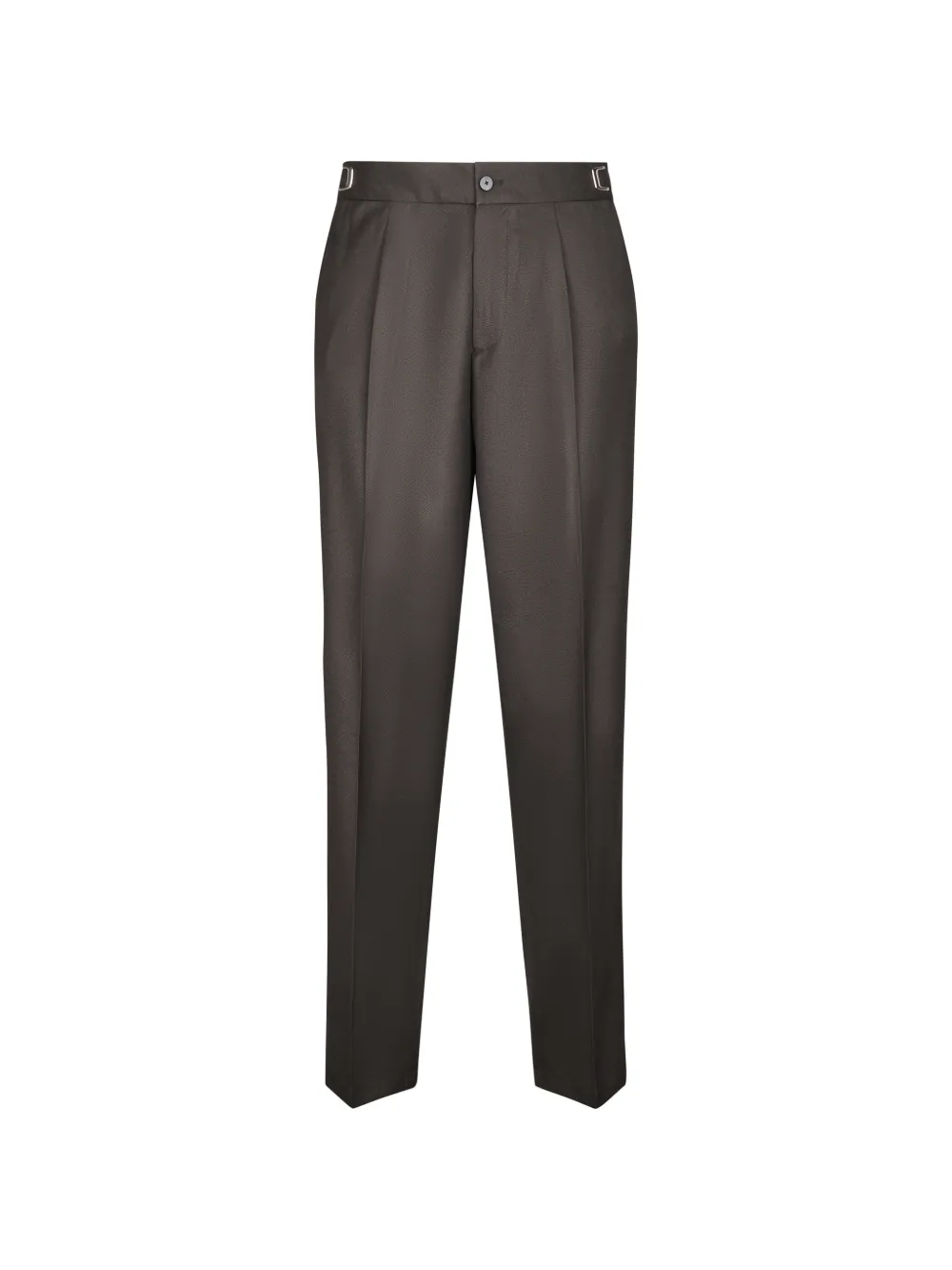 Cellar Door pleated side-buckle trousers - Marrone