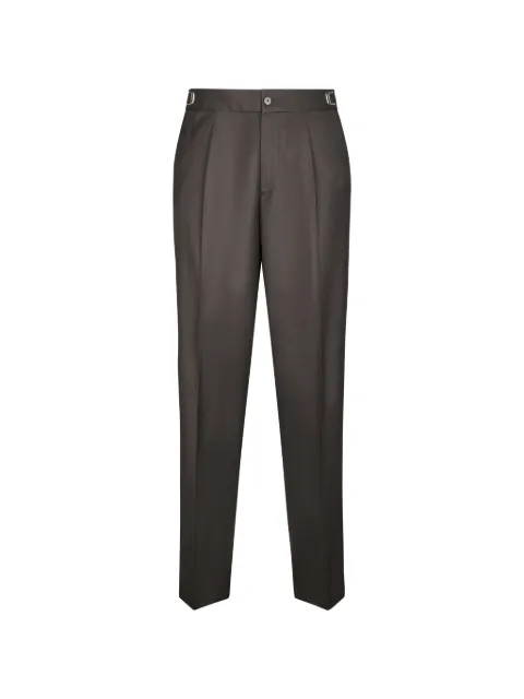 Cellar Door pleated side-buckle trousers