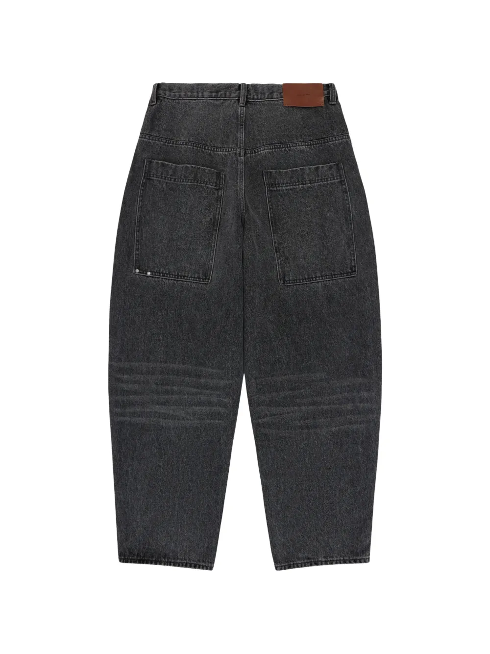 ENTIRE STUDIOS Ascent washed-effect curved-leg jeans Grijs