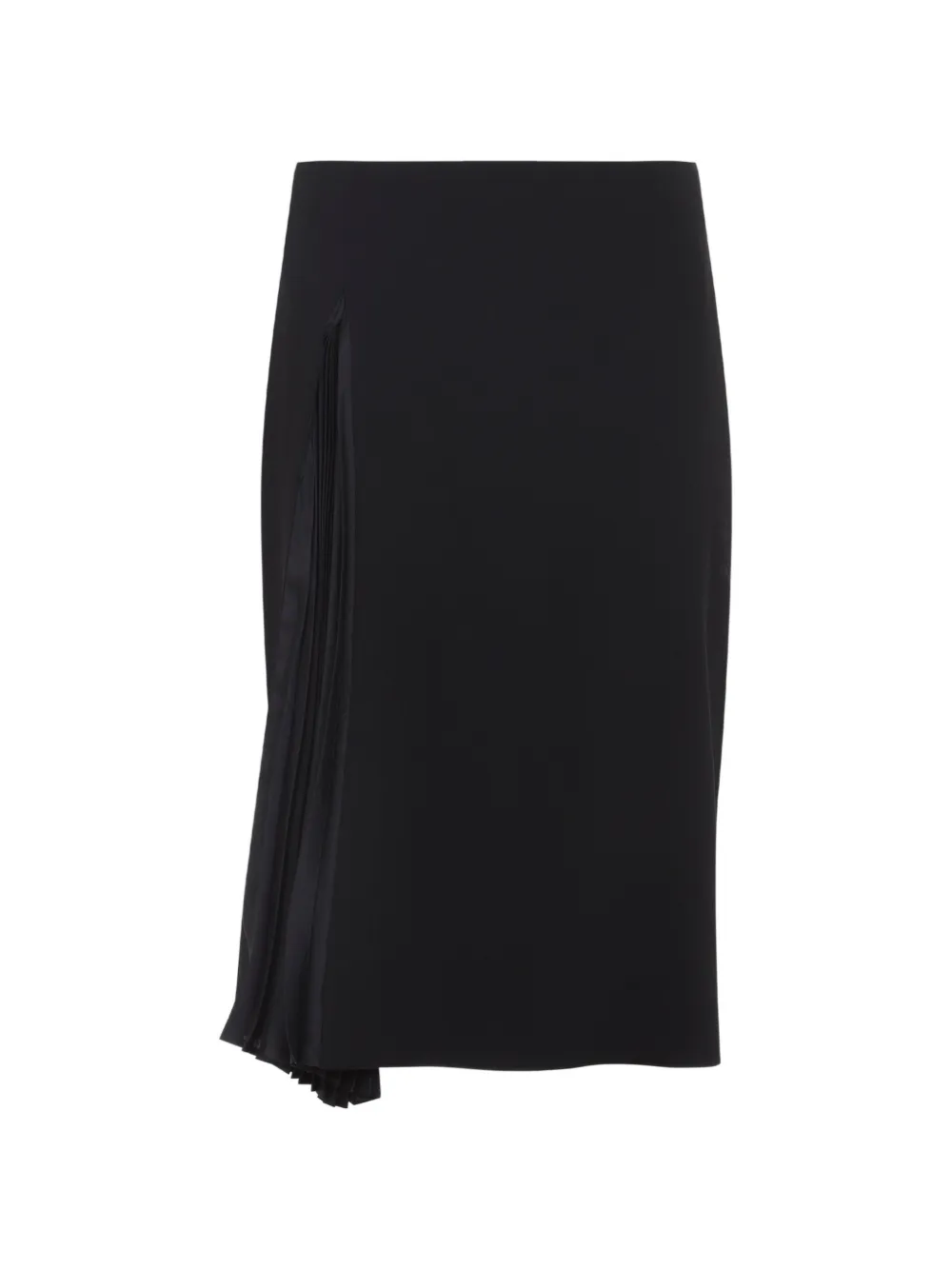 Jil Sander pleated-panel wool midi skirt - Schwarz