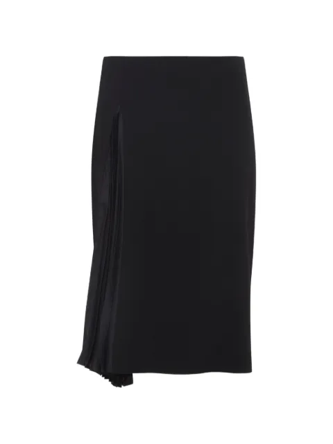 Jil Sander falda midi con panel plisado