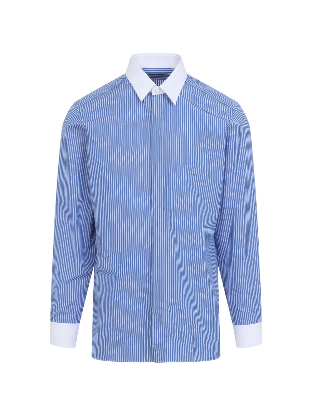 TOM FORD vertical-stripe shirt - Blue