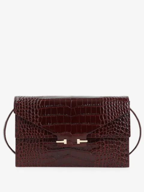 TOM FORD bolsa de mano de piel con efecto de piel de cocodrilo