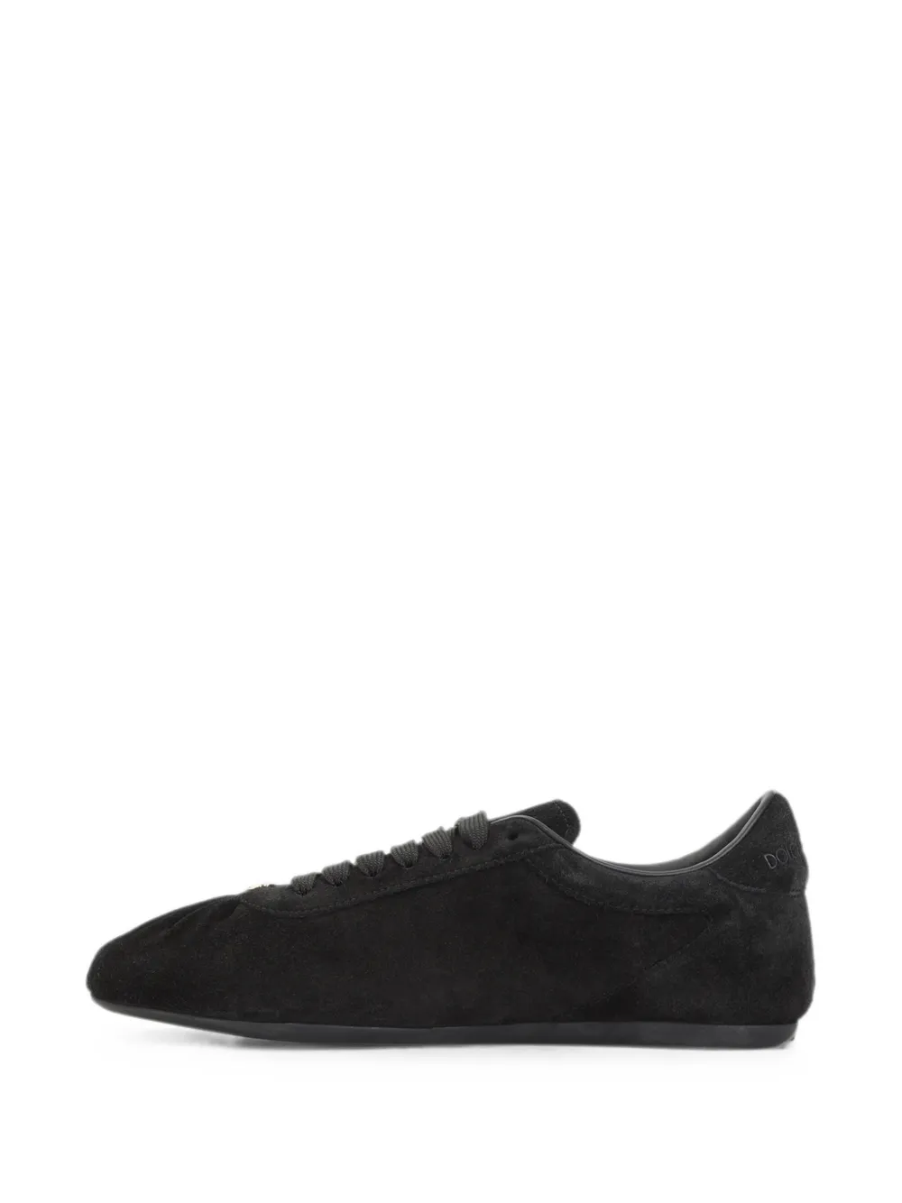 Dolce & Gabbana logo-plaque ruched sneakers Zwart