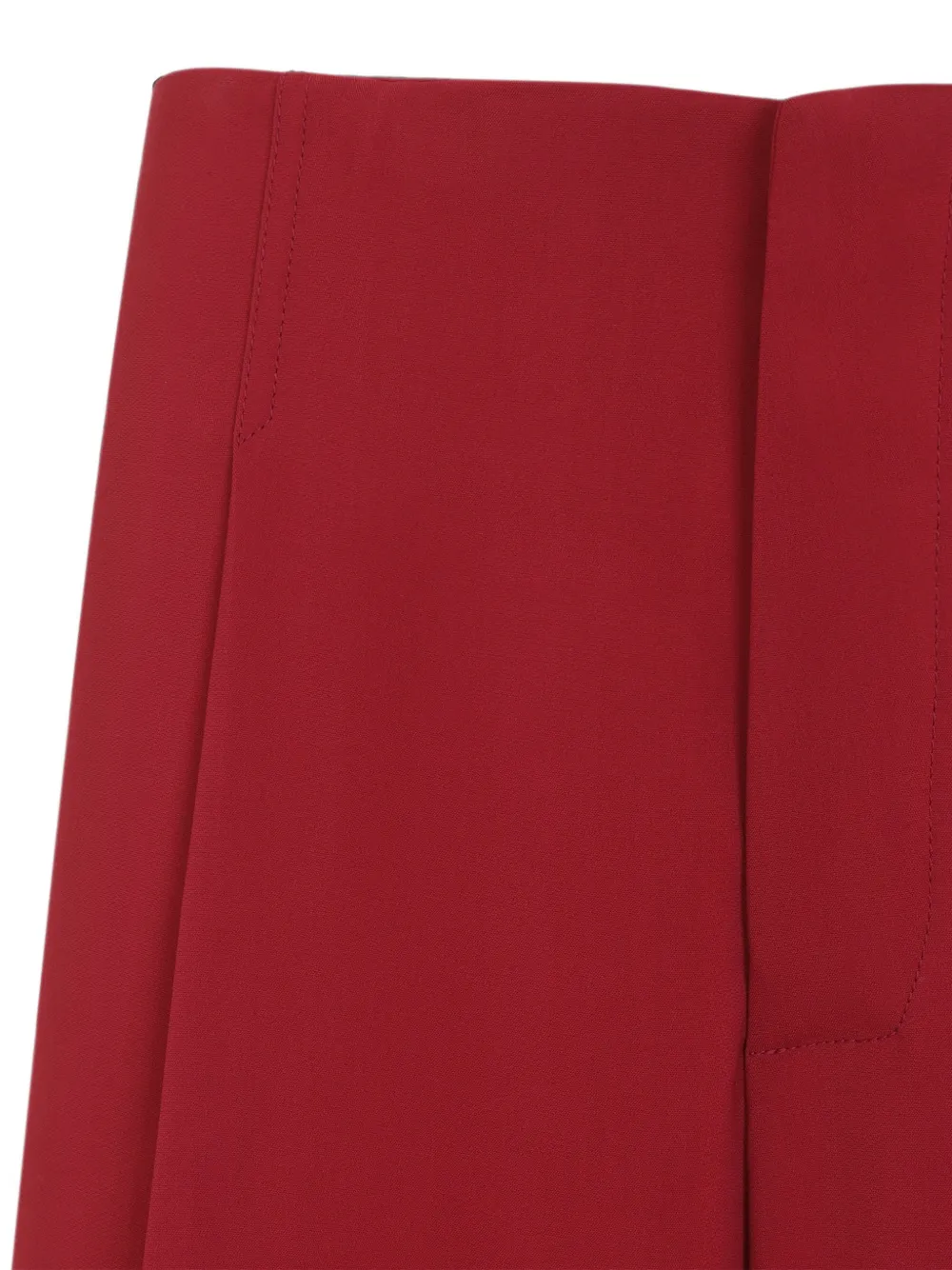 Alberta Ferretti Straight plooibroek Rood