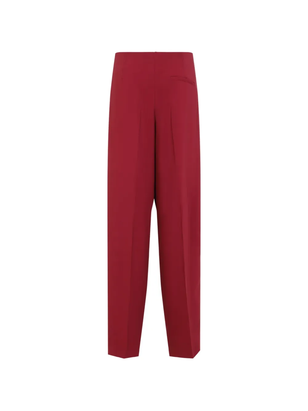 Alberta Ferretti Straight plooibroek Rood