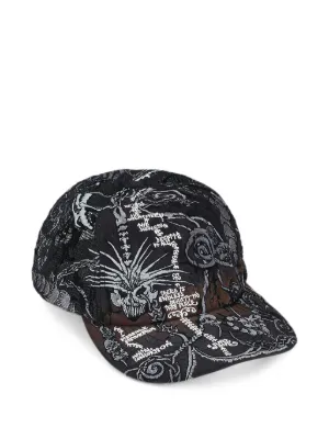 Supreme bandana-jacquard Denim Cap | Black | FARFETCH PH