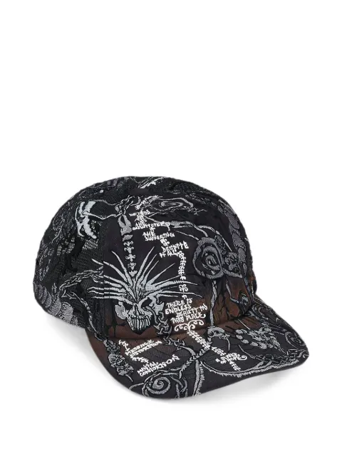 Supreme gorra bordada con malla en la parte posterior
