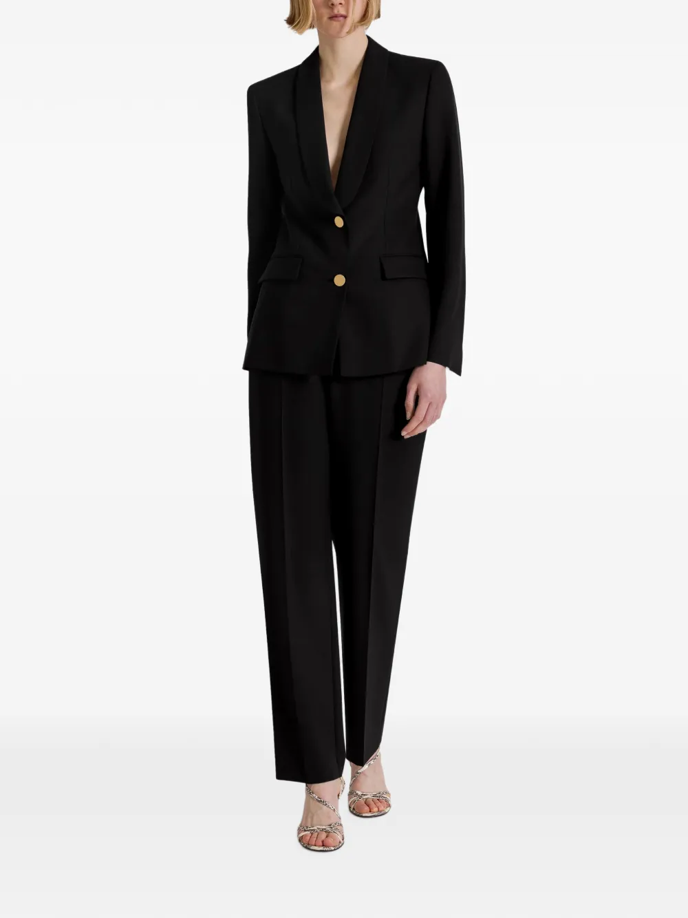 Alberta Ferretti Geplooide pantalon Zwart