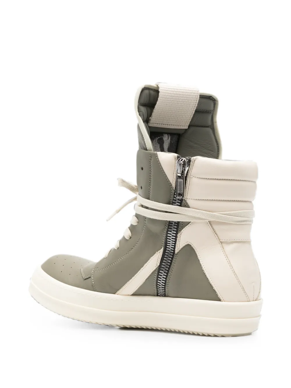 Rick Owens Geobasket leather sneakers Grijs