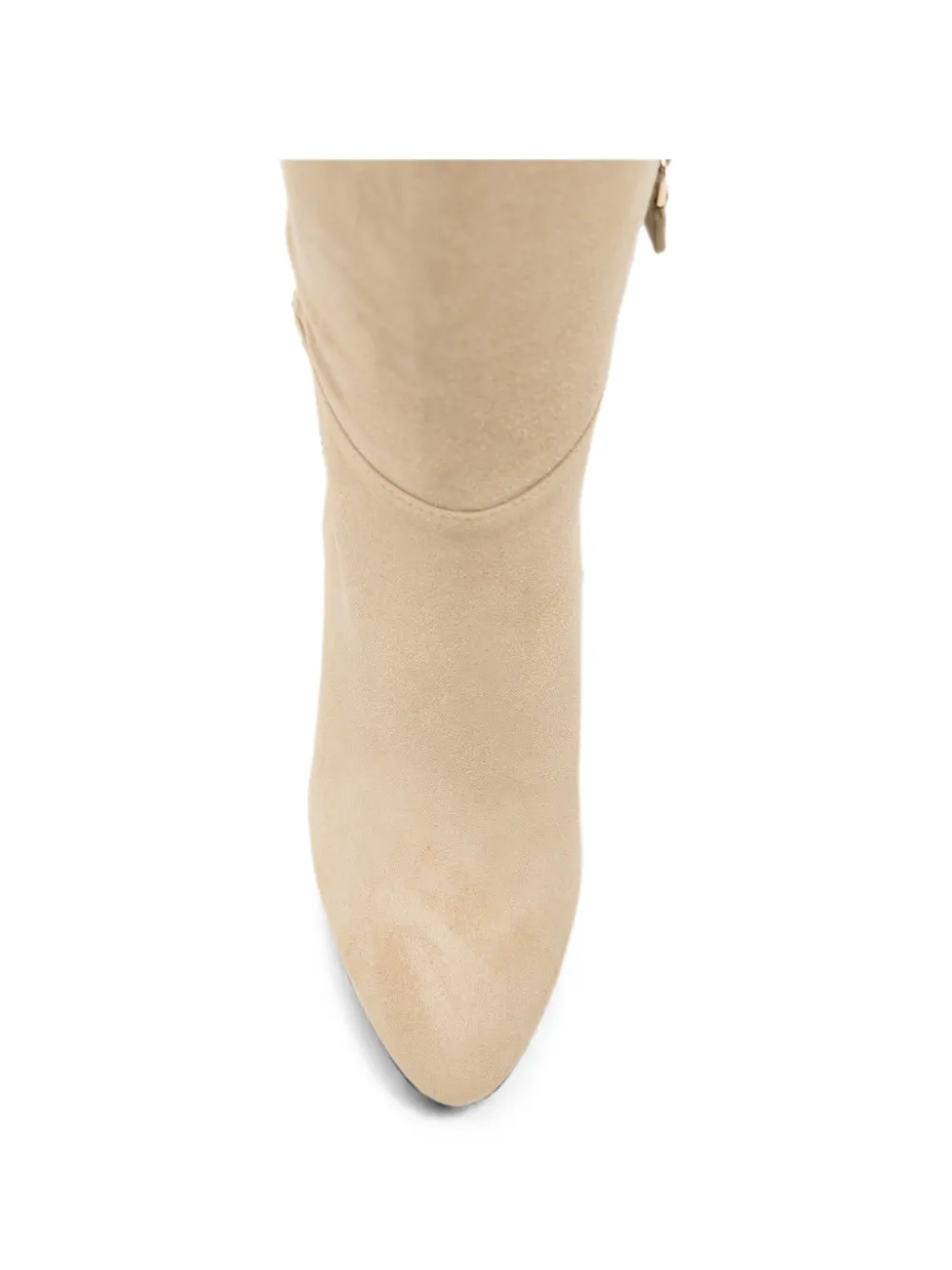 Stuart Weitzman suede pointed-toe boots Beige