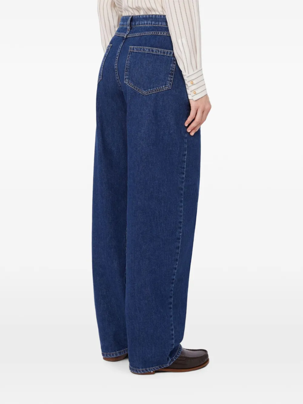 Max Mara Jeans met wijde pijpen Blauw