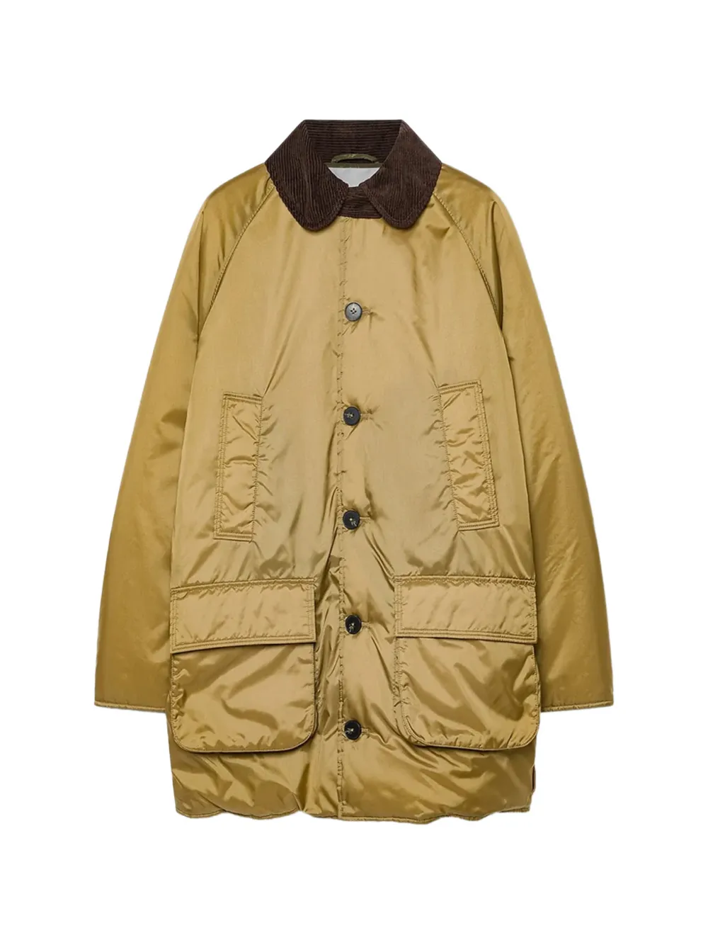 Forte Forte corduroy-collar padded coat