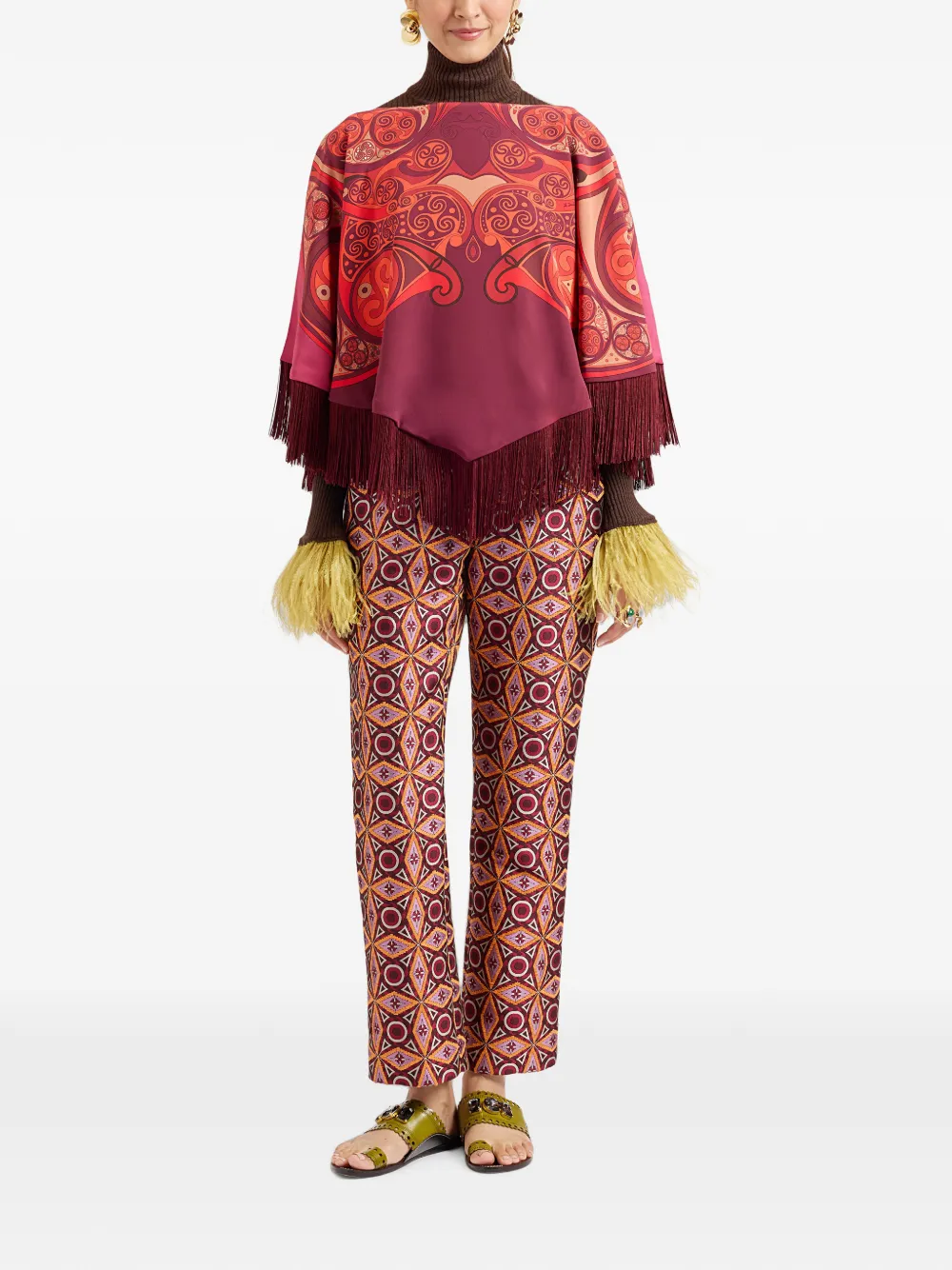 La DoubleJ Mini poncho Rood
