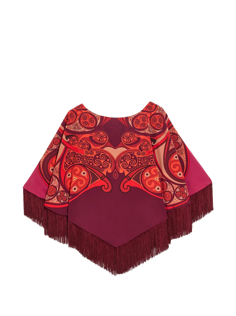 La DoubleJ Mini poncho Rood