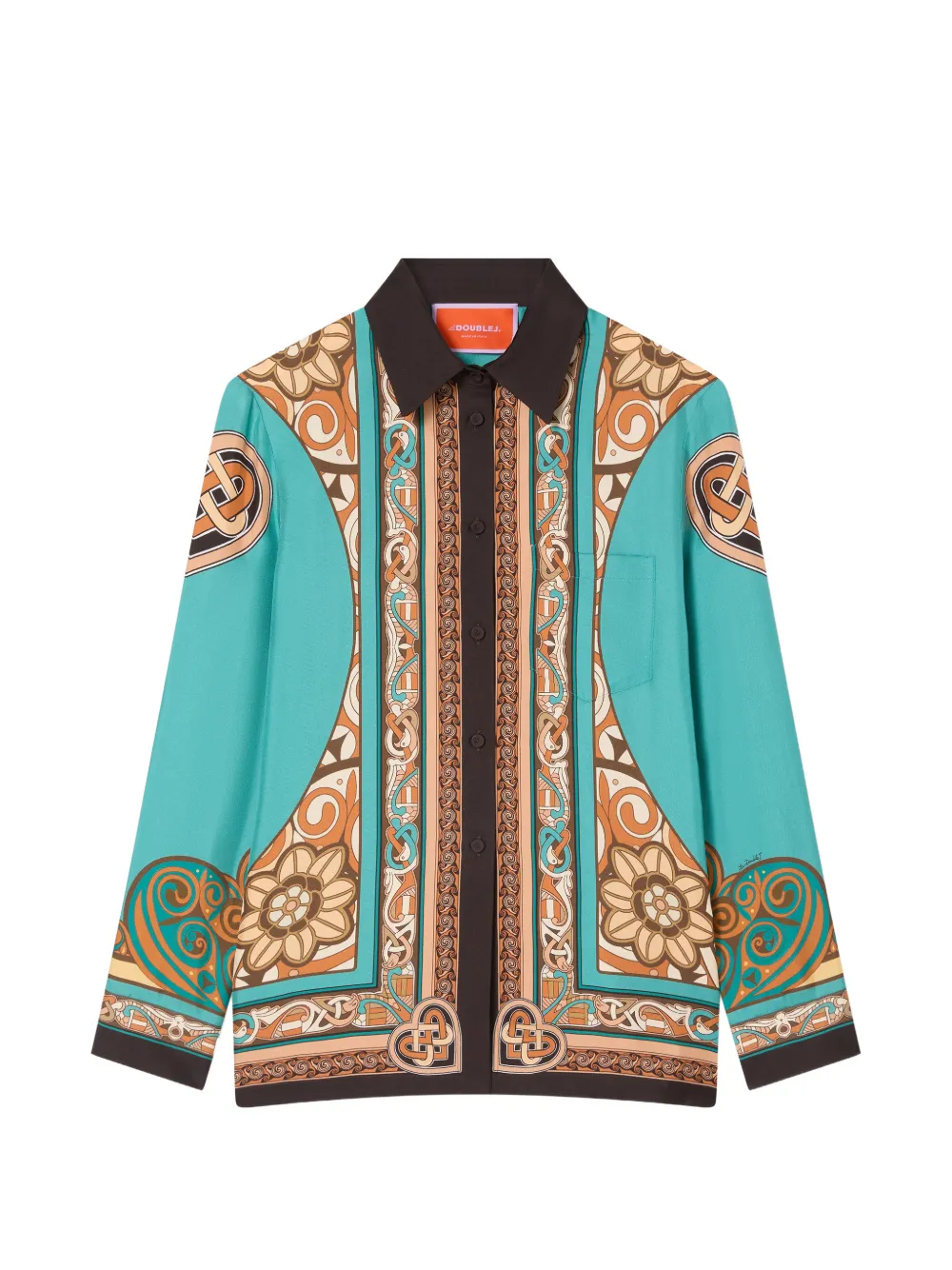 La DoubleJ Boy Placée silk shirt - Blue