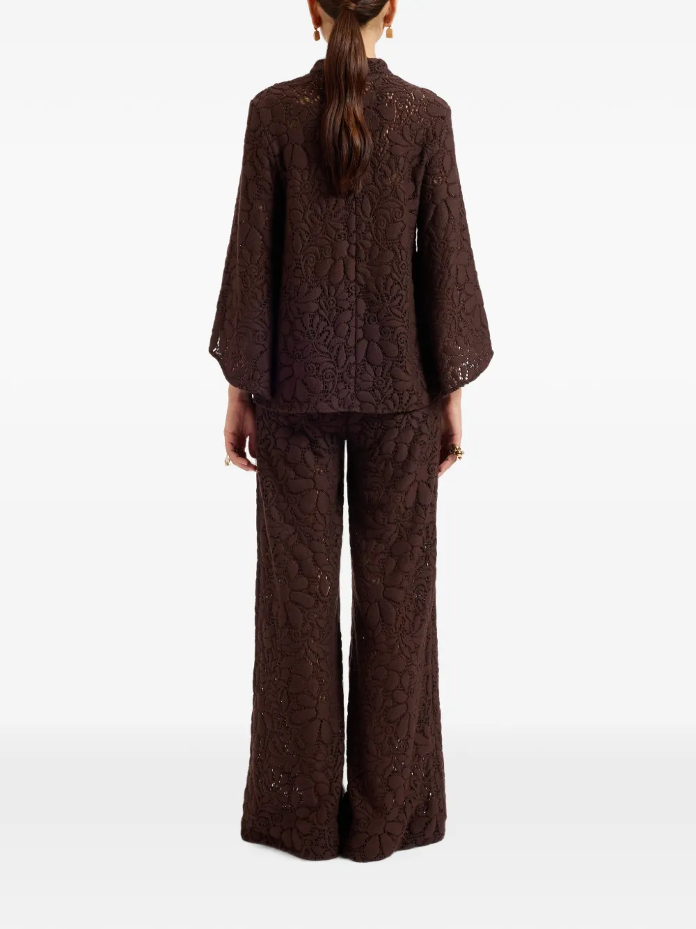 La DoubleJ Lacey palazzo broek Bruin