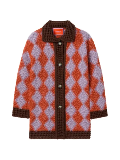 La DoubleJ crochet bowling cardigan