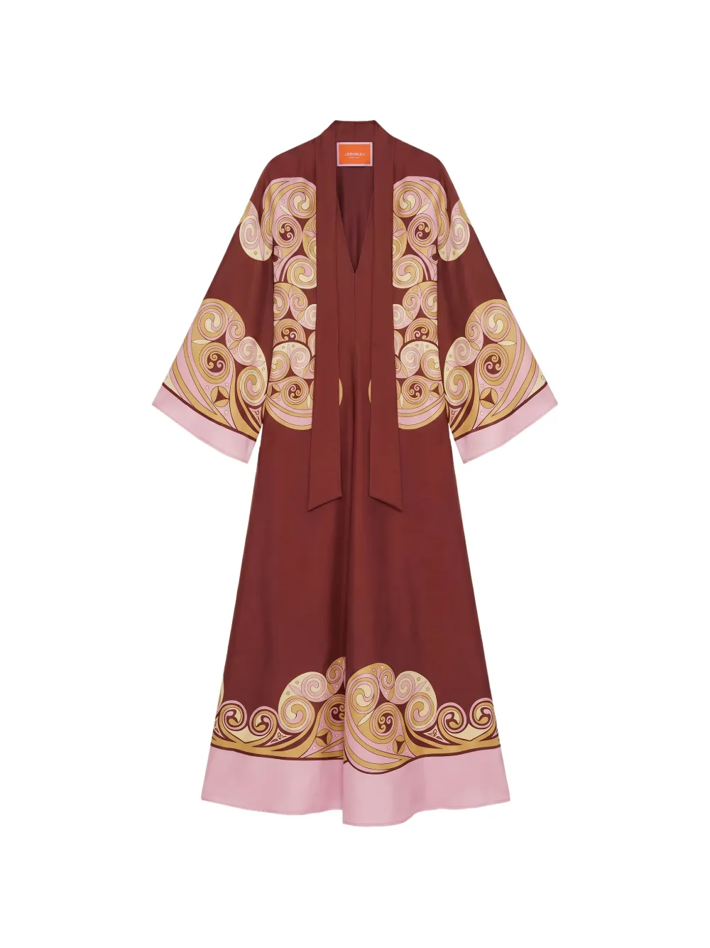 La DoubleJ Magnifico Swirl-print dress - Marrone
