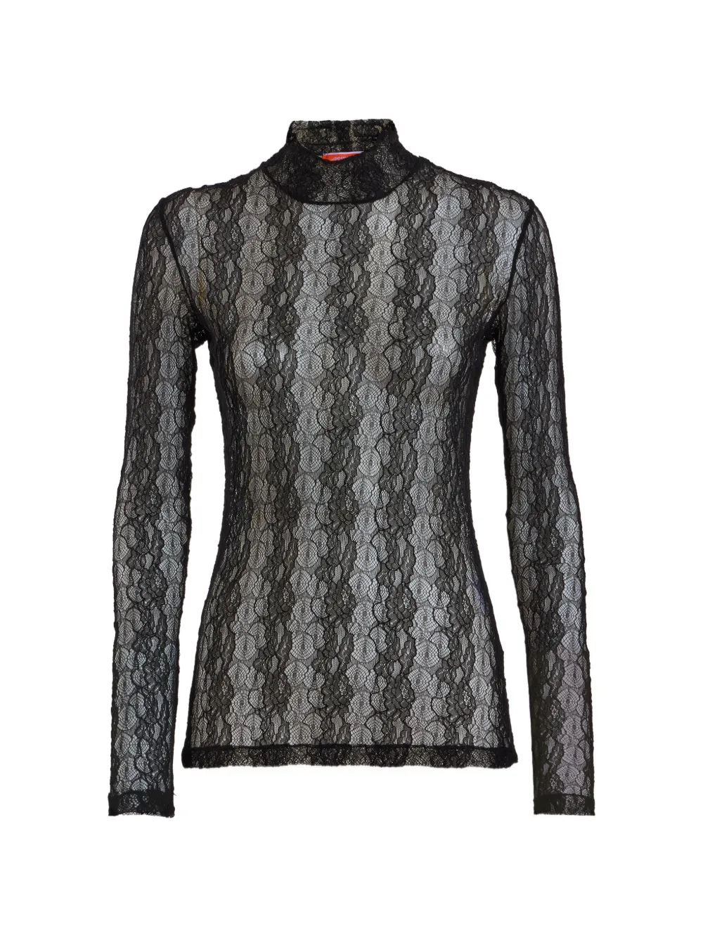 La DoubleJ Lacey turtleneck top - Nero