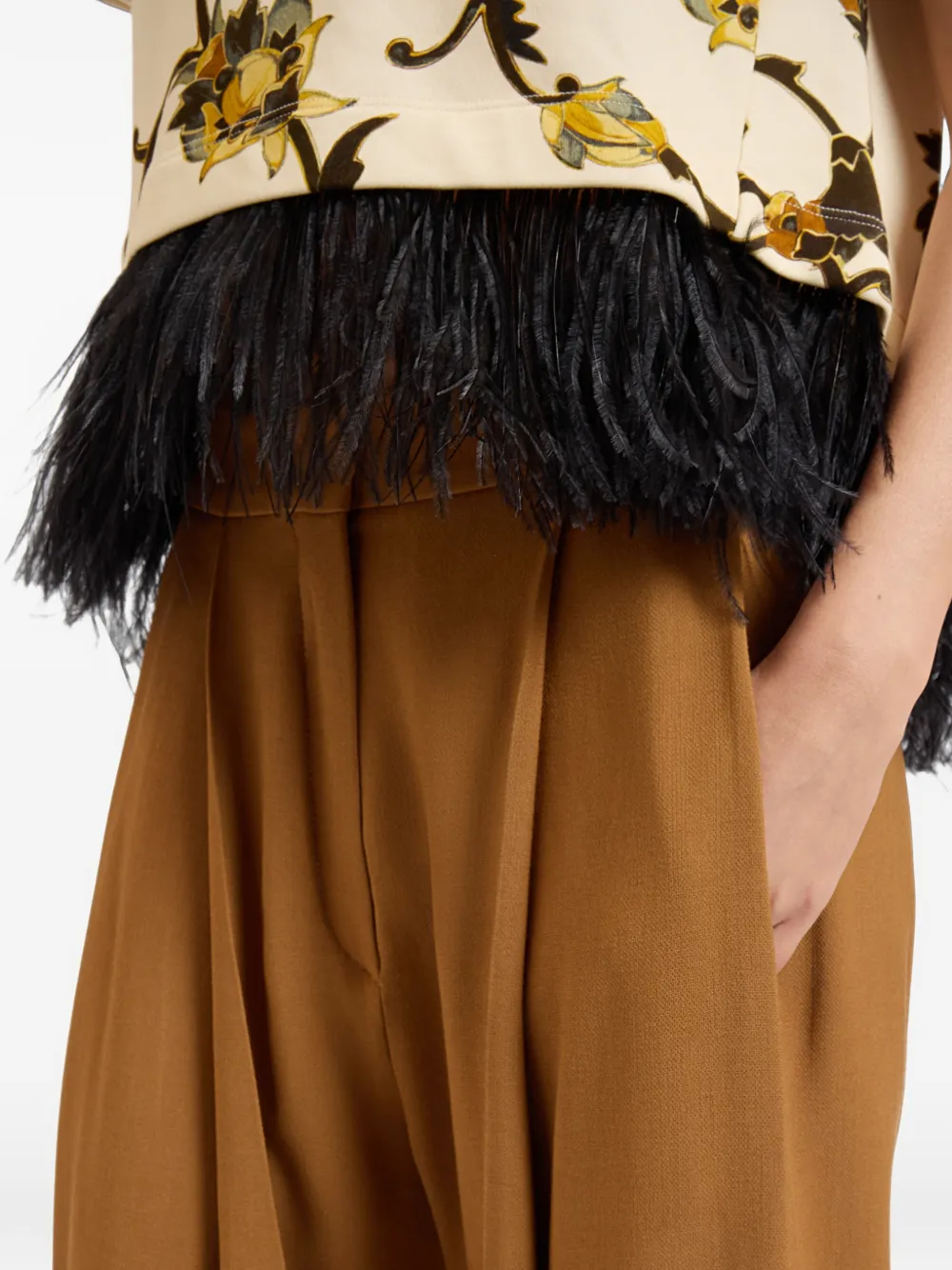 La DoubleJ Geplooide broek Bruin