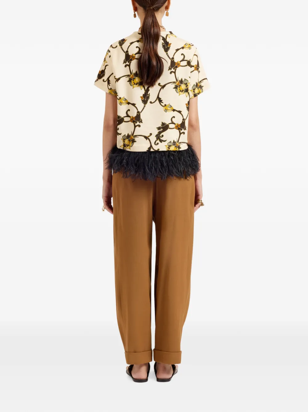 La DoubleJ Geplooide broek Bruin