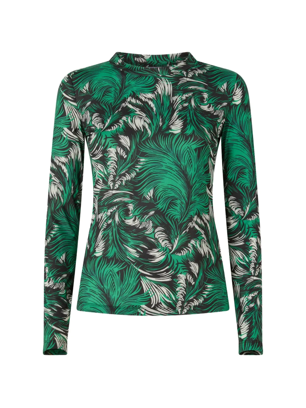 La DoubleJ Top met ronde hals Groen