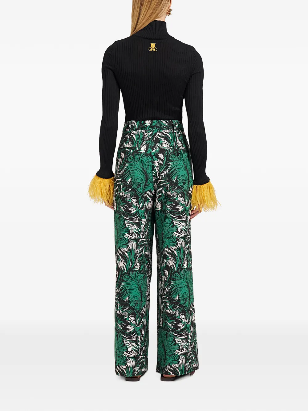 La DoubleJ Ruimvallende broek Groen