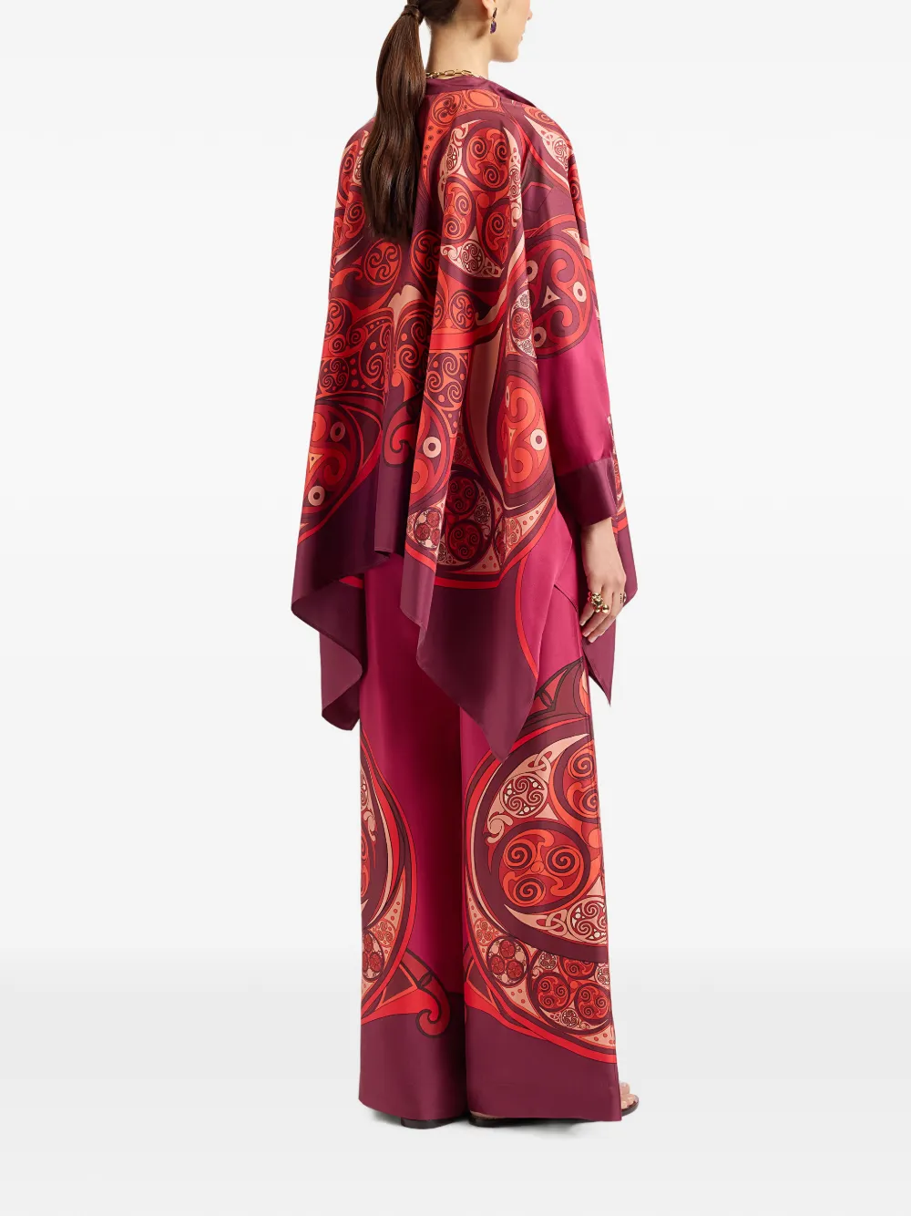 La DoubleJ Palazzo broek Rood
