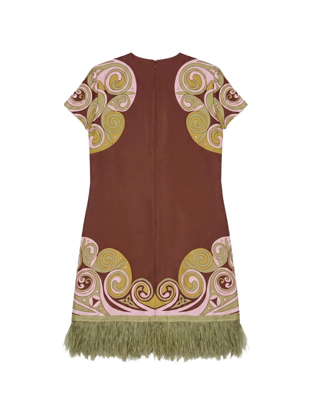La DoubleJ Mini-jurk met print Bruin