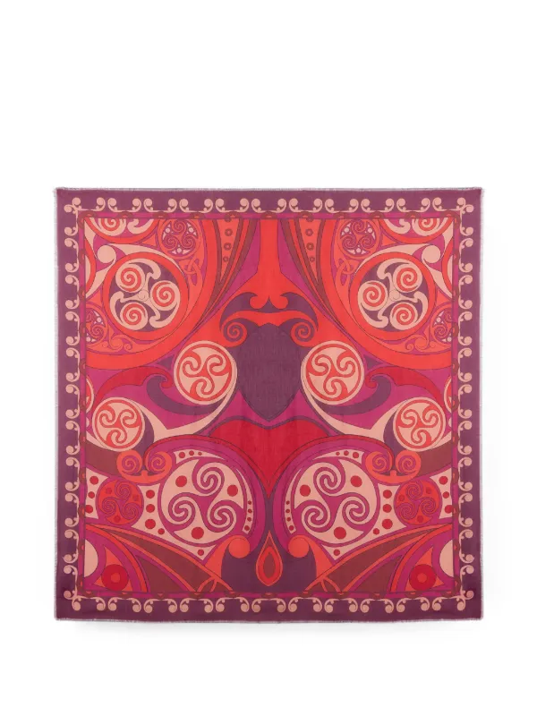 La DoubleJ Foulard 140 in Red