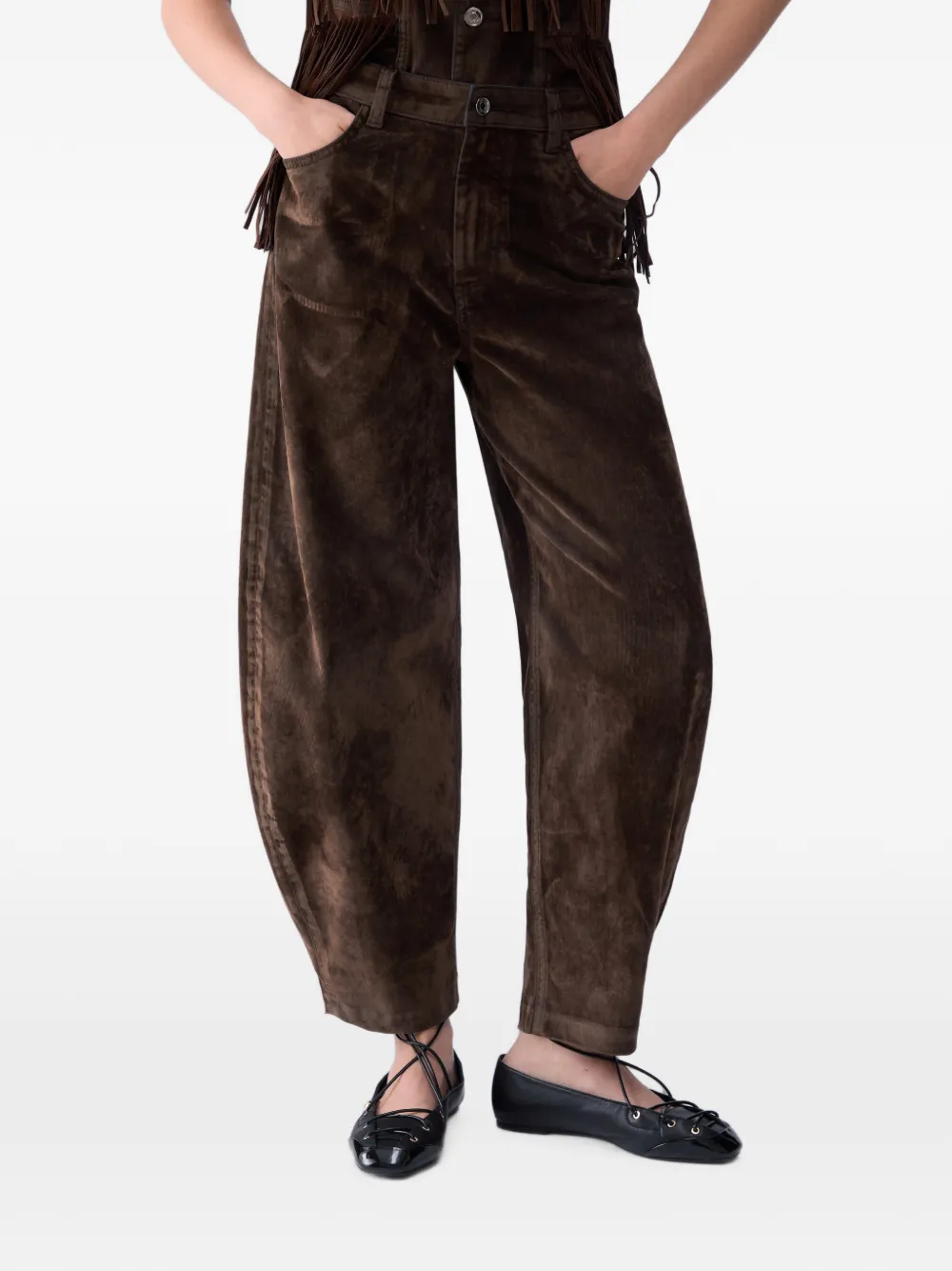 LIU JO Fluwelen ballonbroek Bruin
