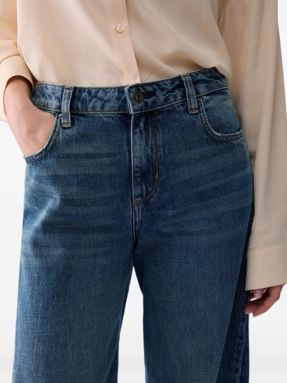 LIU JO Jeans met asymmetrische naden Blauw