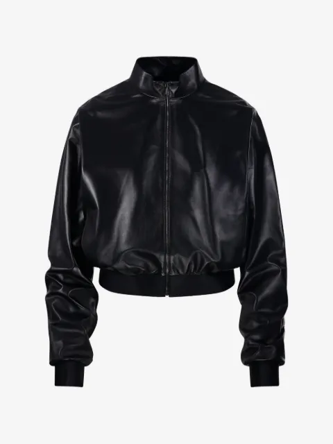 Gucci zip-up leather jacket