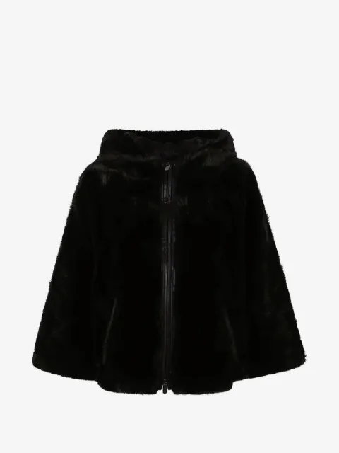 PINKO chamarra texturizada con capucha