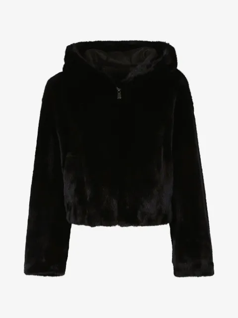 PINKO chamarra texturizada con capucha