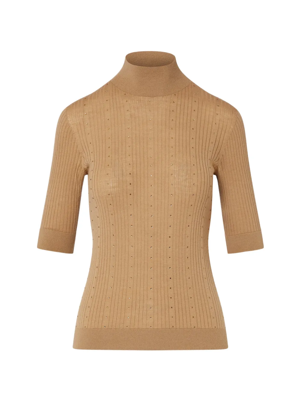 LIU JO wool top with rhinestones - Toni neutri