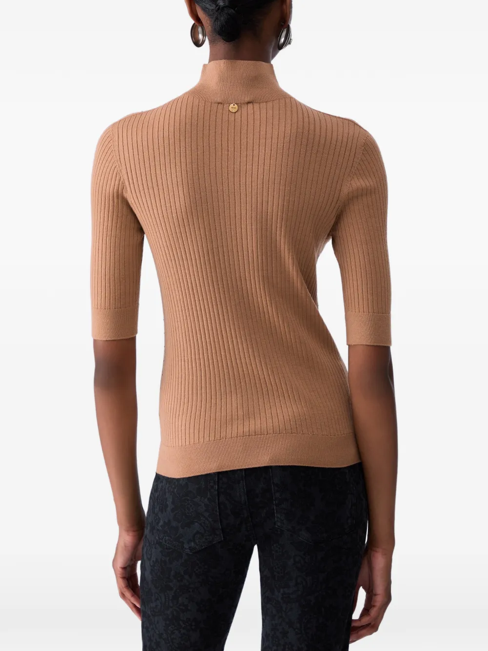 LIU JO Wollen top met stras Beige