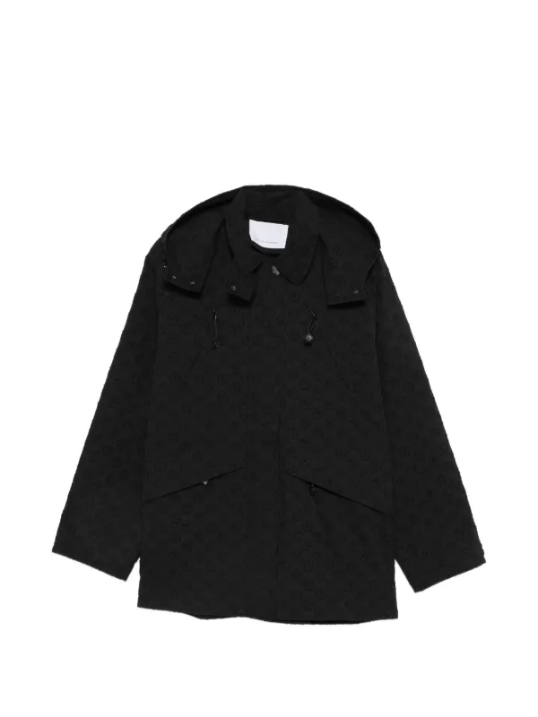 Cecilie Bahnsen Finn Floral-jacquard Oversized Jacket in Black