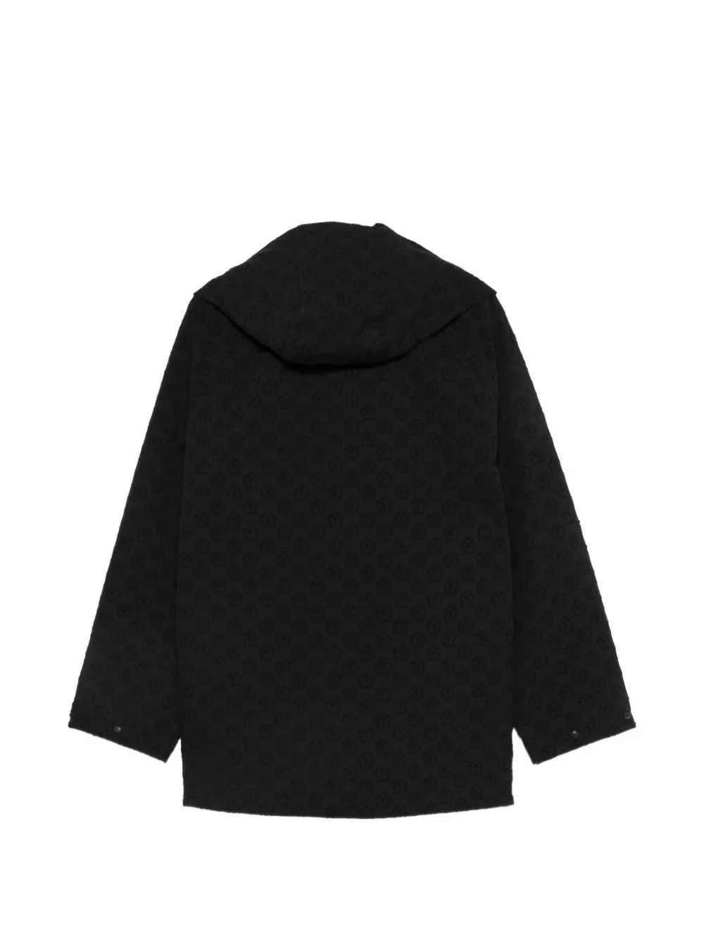 Cecilie Bahnsen Finn oversized jack met bloemen-jacquard Zwart