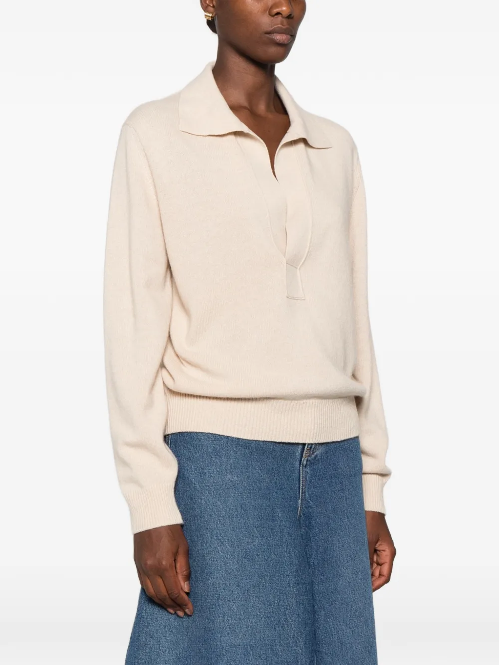Victoria Beckham Trui met lange mouwen Beige
