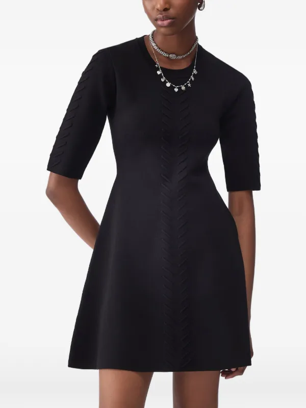 knitted flare dress LIU JO Knit Fit & | Black DTM_ns316