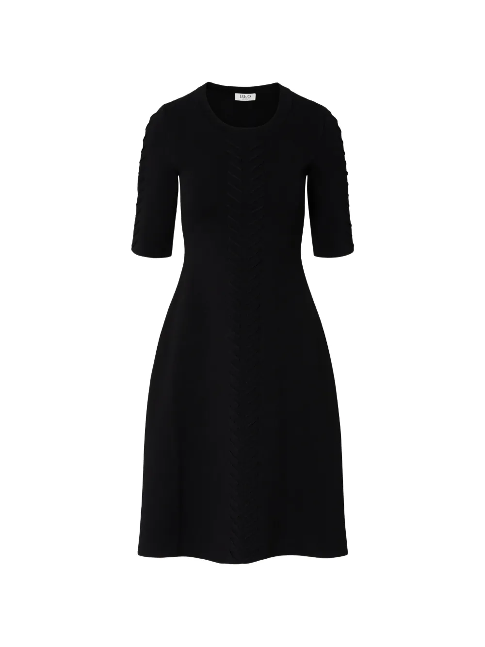 LIU JO knit fit & flare dress - Nero