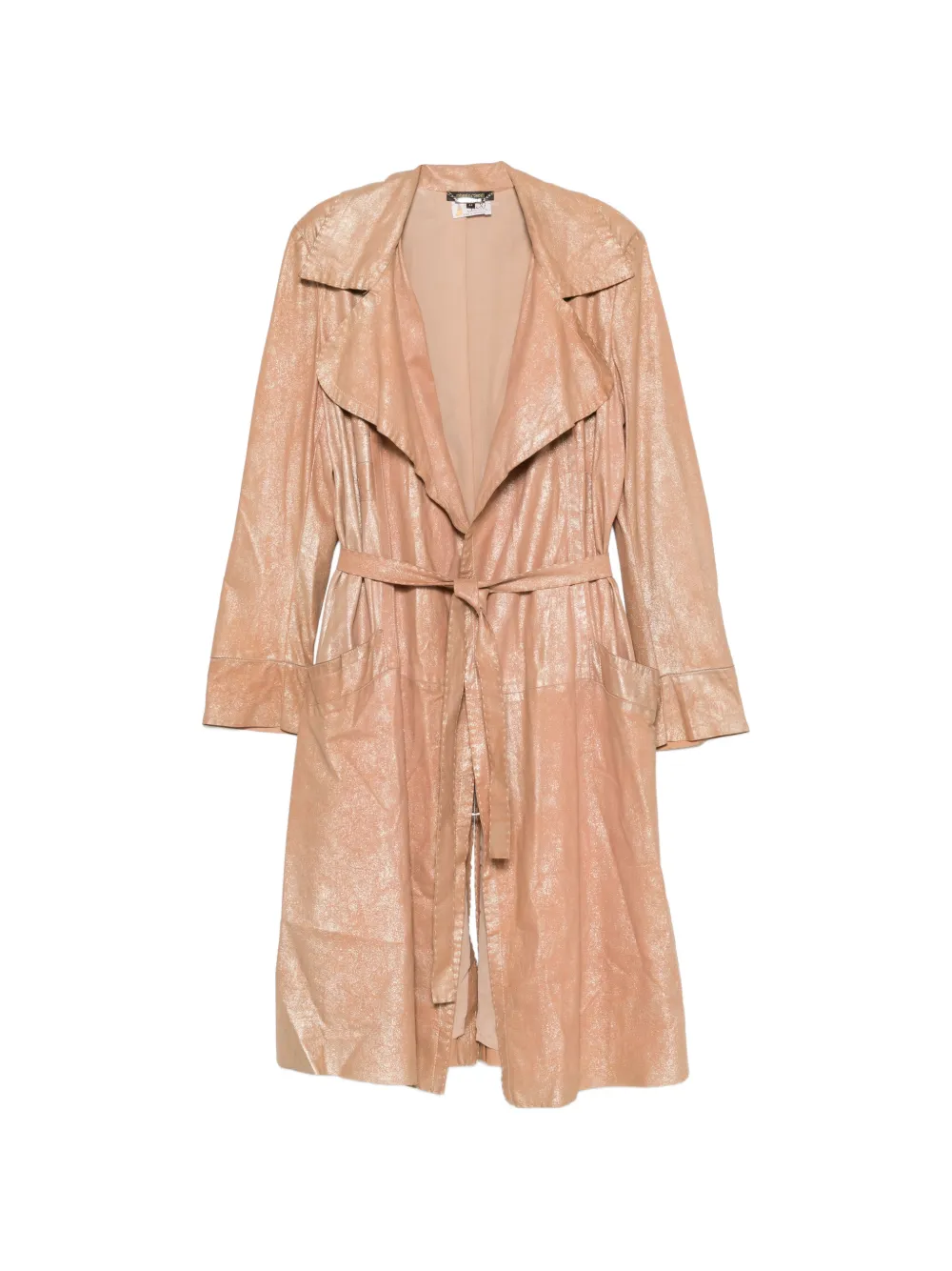 Roberto Cavalli Vintage 1970s belted coat - Nude